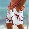 Summer Men's Lightweight Breathable 3D Printed Beach Shorts Summer Casual Swimwear for Outdoor Activities