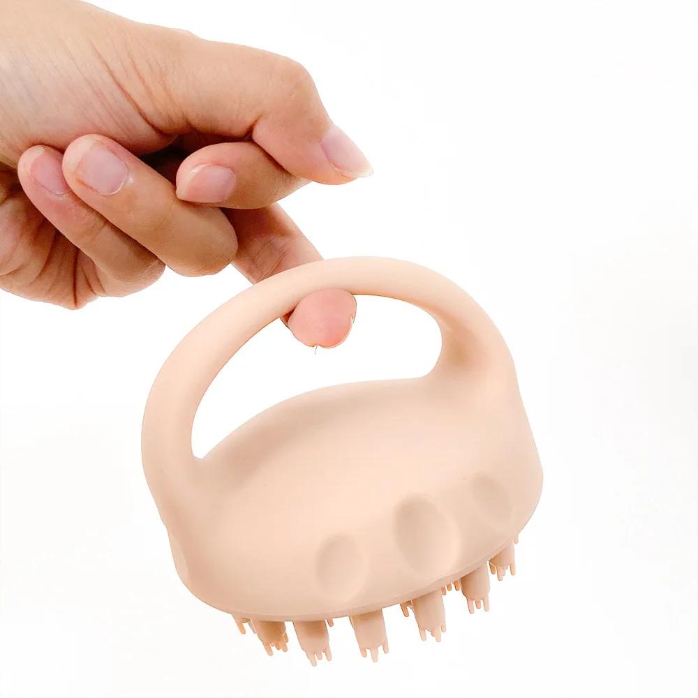 Hair Scalp Massager Shampoo Brush Soft Silicone Hair Washing Brush Comb Body Massage Shampoo Brush Clean Scalp Spa Massage Comb