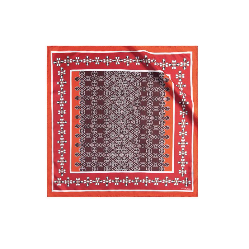 WENSLI Women's Victoria Mulberry Silk Square Scarf