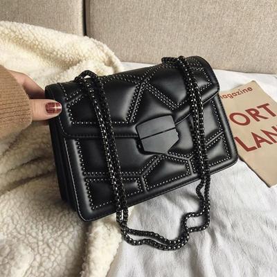 Rivet Chain Small Crossbody Bags For Women Shoulder Messenger Bag Lady Handbags