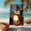 Ultra-Soft Beach Towel with Freddy Theme,Ideal for Pool - Camping, Diving - Perfect Travel Essential, Vibrant Beach Towel.
