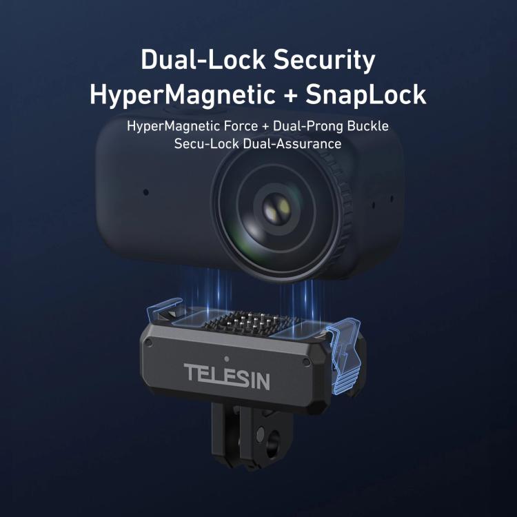 Para DJI Osmo Nano TELESIN Base de Carregamento Magnética de Liberação Rápida Suporte Adaptador Recarregável