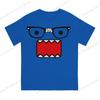 Domo Kun Print Funny Short Sleeved T-shirt Men Women Versatile Couple Tops