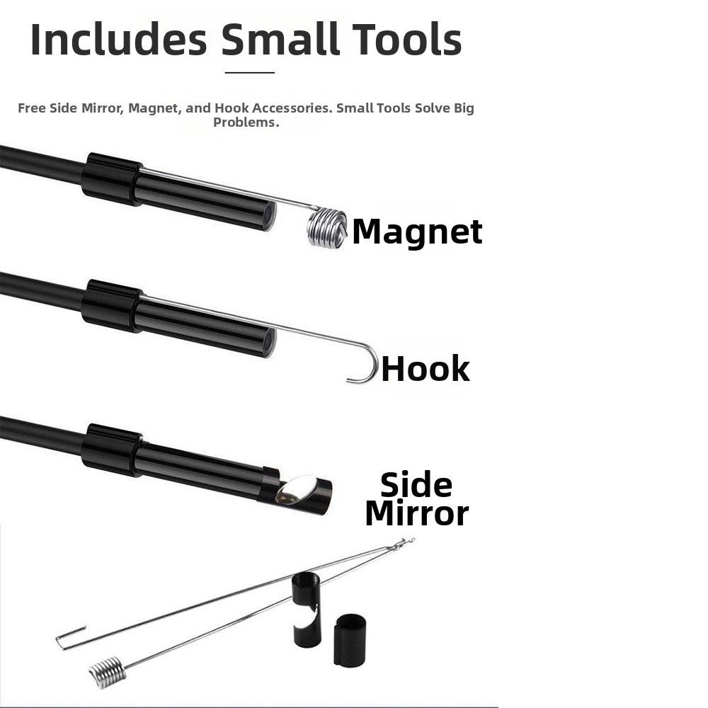 Adjustable Brightness Type-C Endoscope Camera IP67 Waterproof Inspection Camera  PC Connection