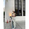 Seaside Temperament Backless Vacation Beach Dress Suspender Floral Dress Xia Chao Fairy Long Dress