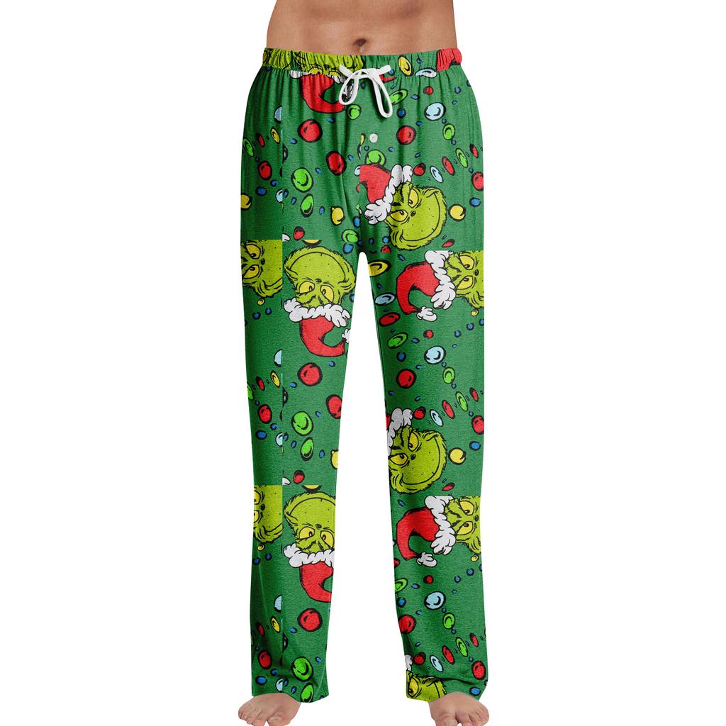 Pyžamové kalhoty Noční prádlo Ležérní Stahovací šňůrka Elastický pas Kalhoty Pohodlné Rovné Jóga Volné Kalhoty