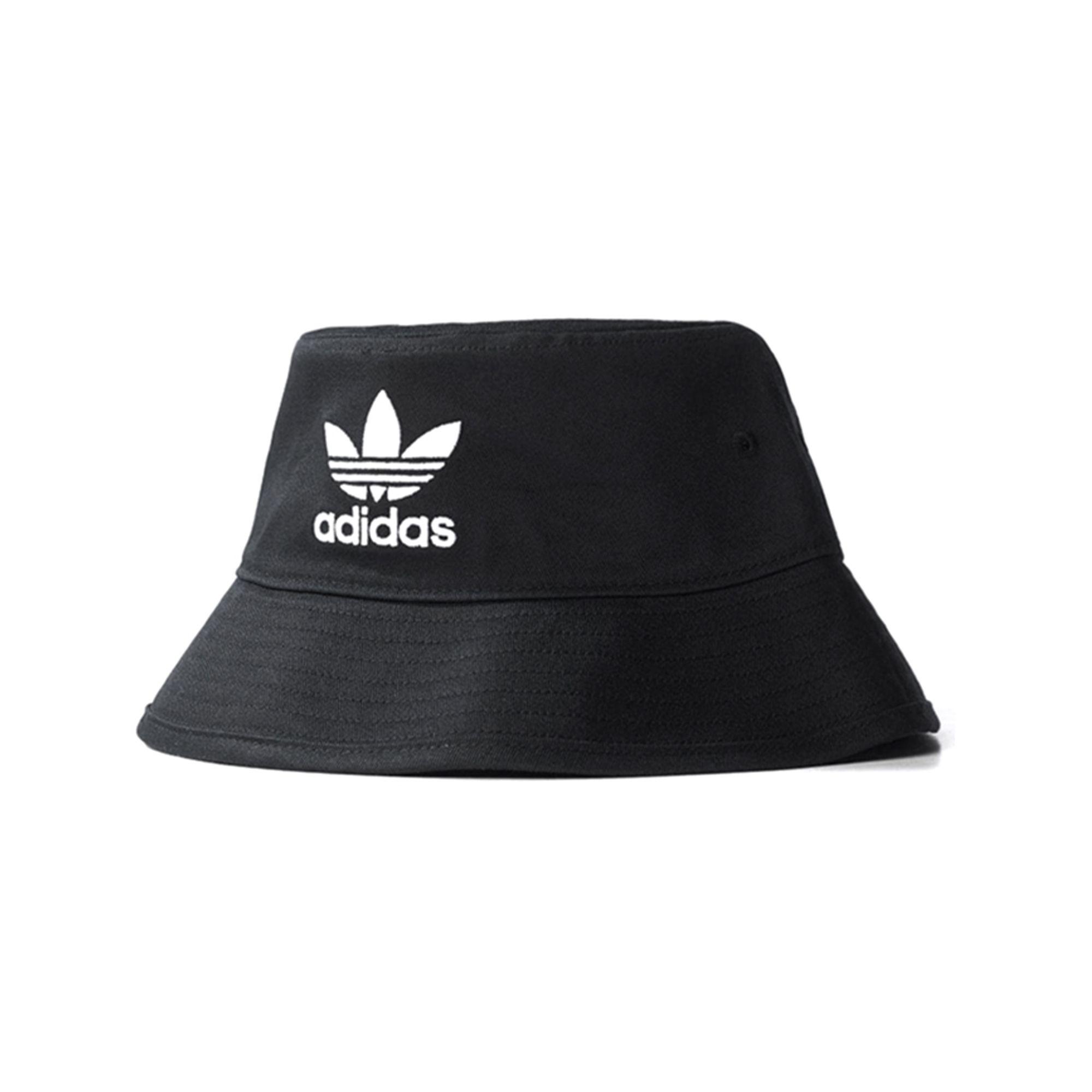 Adidas Originals Trefoil Logo Cotton Fisherman Hat Unisex Hats Black AJ8995 OSFW