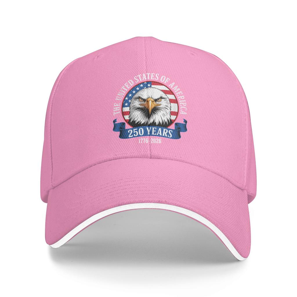 Happy 4th July 250 Years Memorial America Pride Patriotic Casual Baseball Cap Outdoor Hip Hop Hats Spring Fashion Baseball Caps
