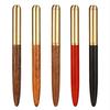 Retro Wood Bronze Fountain Pen 0.5mm Luxurry Wooden Office Business Writing Art Calligraphy Pens Office Stationery Gift Ink Pen