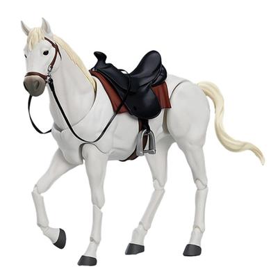 Figurine de Cheval en PVC Articulée Simulation Figurine de Cheval avec Selle Modèle de Cheval Miniature Jouet de Collection Décoration Ornement