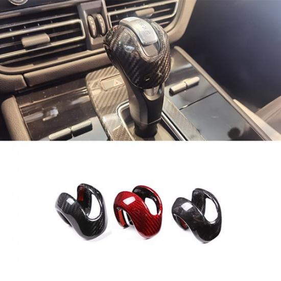 Hard Carbon Fiber Car Gear Shift Knob Sticker For Porsche Macan   2024