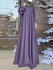 2024 Middle Eastern Muslim Casual Loose Long Robe Dress