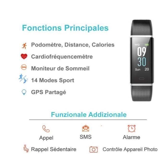 Chytré hodinky Krokoměr Smartwatch Chytrý náramek Barevný displej Vodotěsné IP68 Ženy Muži Děti Sportovní Sledování srdečního tepu Fitness
