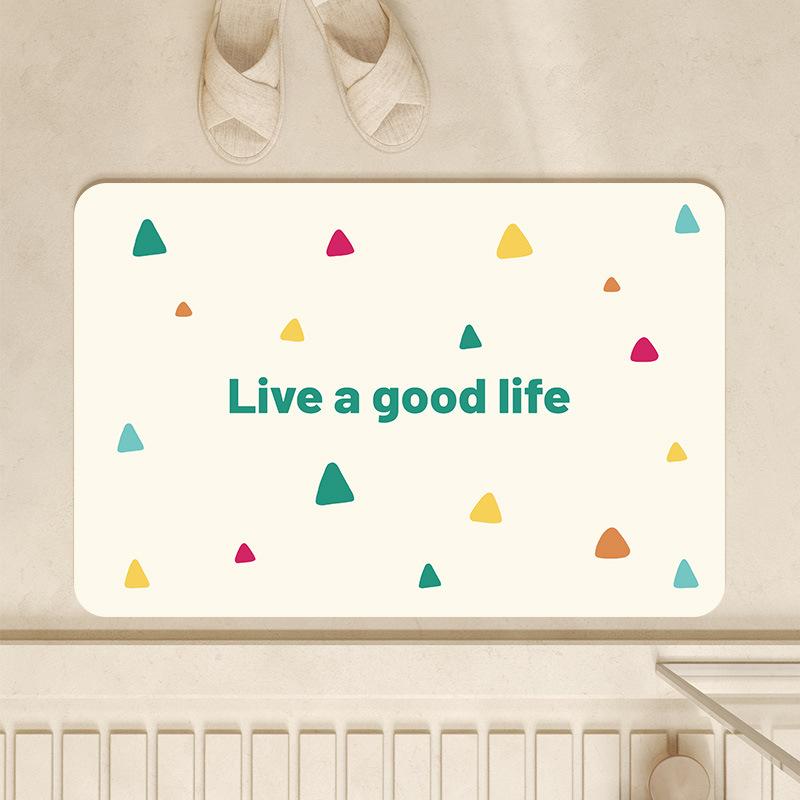 Colorful Polka Dot Bath Mat Modern Abstract Print NonSlip Floor Mat for Bathroom Shower Room Minimalist Home Decor Door Mat 40x60cm