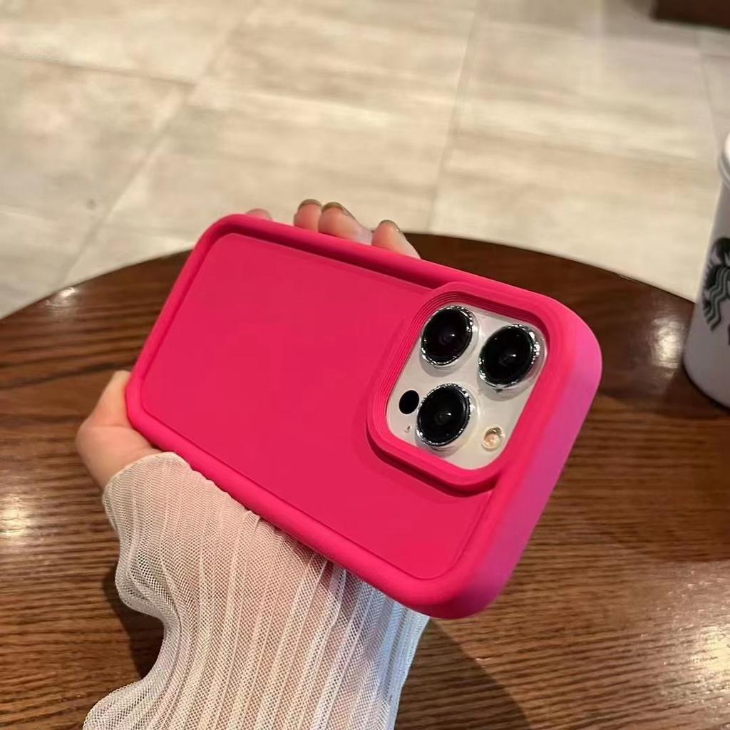 Macaron Liquid Solid Color Silicone Suitable for IPhone16promax Mobile Phone Case for Women Apple 15 Anti-fall Soft Case XR