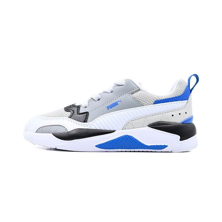 Puma X-Ray 2 Square Low Top Kids Running Shoes Kids Running Shoes White Blue 374192-19