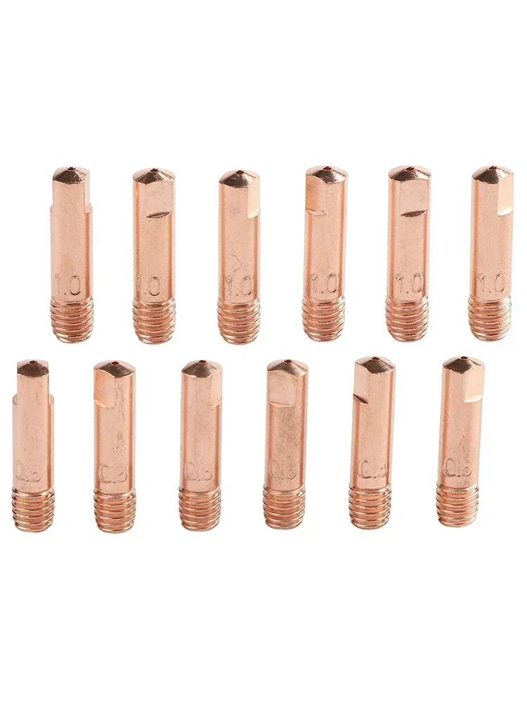 Welding Accessories Copper Contact Tips Electric Conductivity Contact Tips User Friendly Design Wear Resistant Material