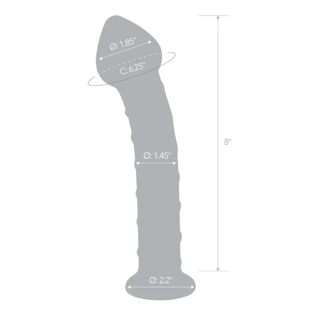 Glass dildo - Glas Mr. Swirly 20.3 cm