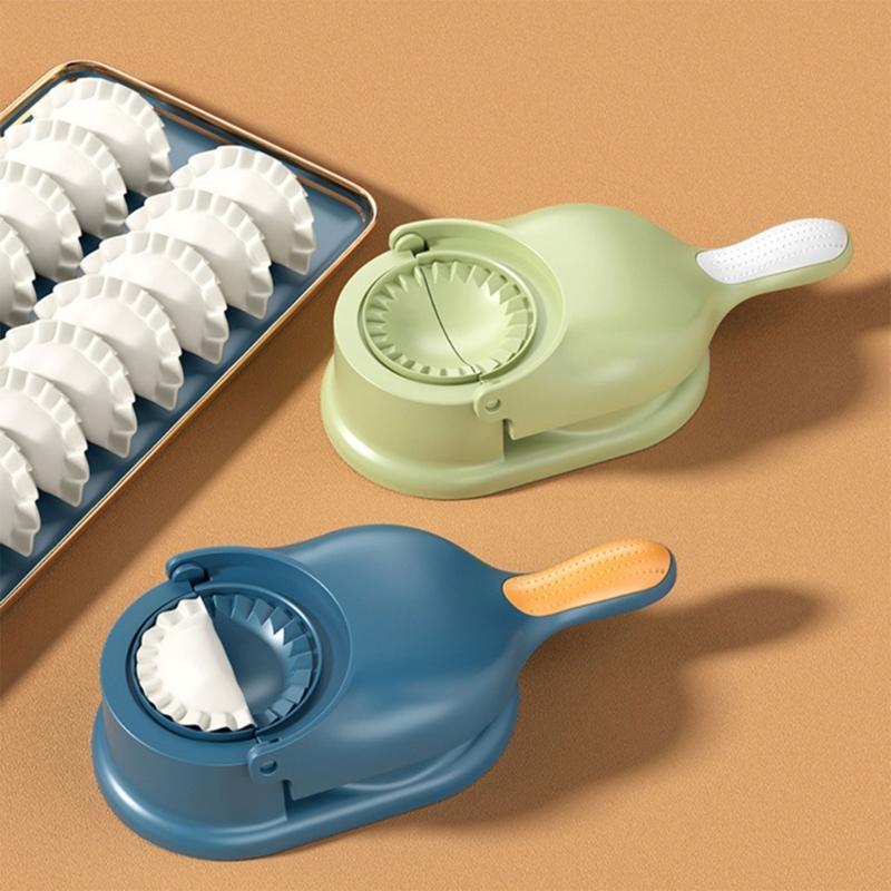 Portable Manual Dumpling Press Molds 2 In 1 Dumpling Maker Ravioli Maker Press Dumpling Making Tool for Dumpling Wrapper