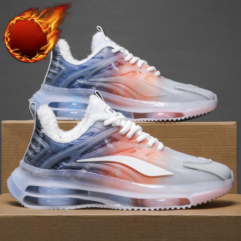 

Мужская зимняя новая теплая плюшевая спортивная обувь 45 оранжевый