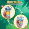 Ooulnee Fingerpuppe, Zappel-Sensorik-Spielzeug, Ollie, süßer Kawai-Elefant, Pop-Tube, Anti-Stress-Relief, Quetschspielzeug, Geschenke für Erwachsene und Teenager
