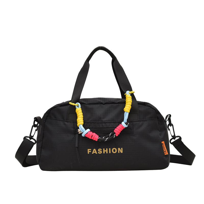 Outdoor Large Capacity Nylon Crossbody Bag With Zipper Pockets For Casual Travel