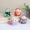 Adorable Resin Car Decorations Lucky Wealth God Figures Cartoon Style Stress Reliever
