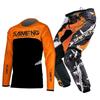 TAILLE 20 22 24 26 28 saimeng ensemble d'équipement pour enfants enduro motocross maillot pantalon mx kits moto VTT Course Off Road pour jeunes combinaison