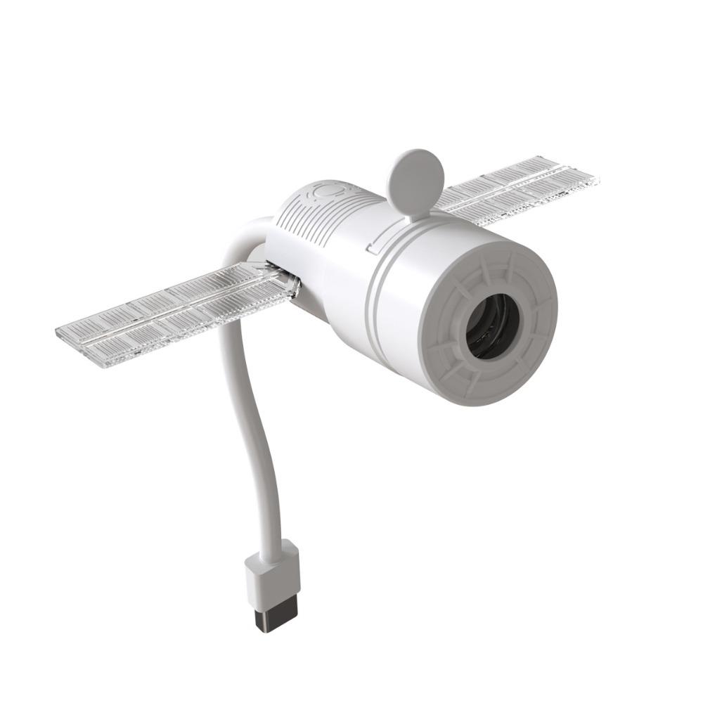 360 Degree Rotation Night Light Adjustable Focus Satellite Projector Nighttime Use