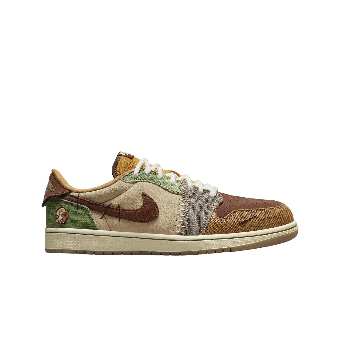 

Мужские кроссовки Jordan 1 x Zion Williamson Retro Low OG Flax and Oil Green DZ7292-200