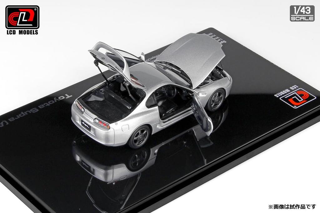 LCD Model Scale Toyota Supra A80 Silver Finished Model LCD43009SI 1/43