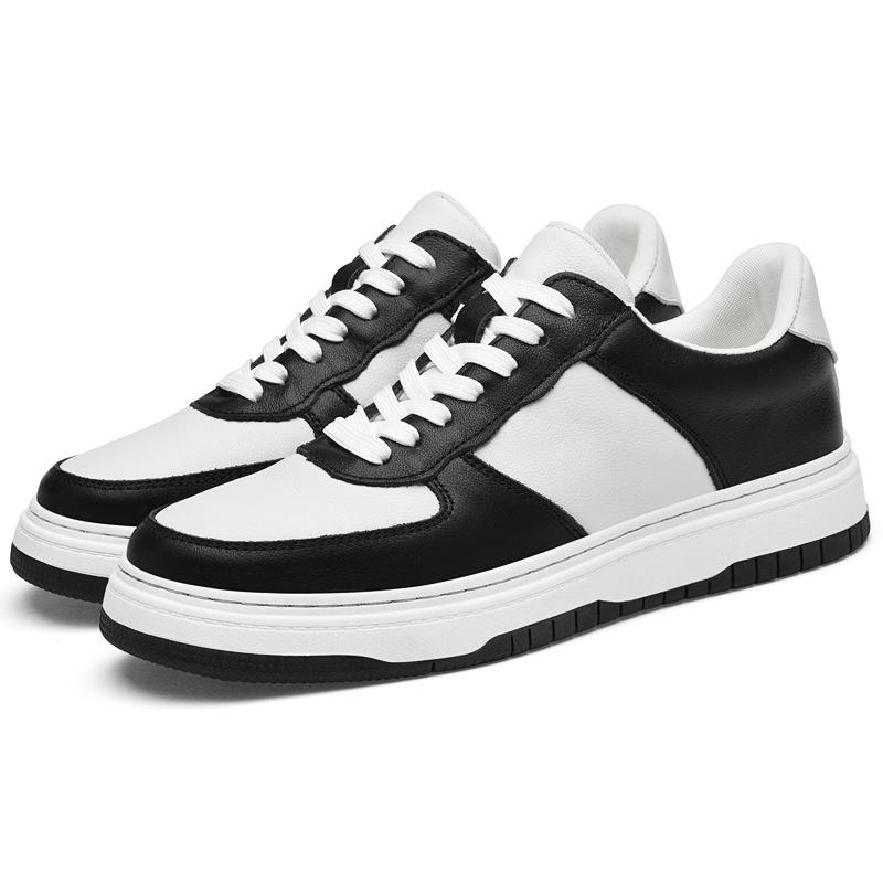 Autumn trend driving shoes breathable cowhide soft sole fashion British white shoes sports shoes casual board shoes men