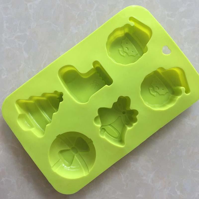 Silicone Chocolate Cake Baking Mold Santa Claus Christmas Decorating