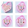 12/36PCS Metal Adjustable Rings with Box Cute Gifts for Woman Makeup Cartoon Jewelry Alloy Ring Dress Up Accessories TMZ