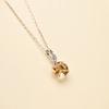 Collana con pendente in argento sterling S925 con citrino naturale