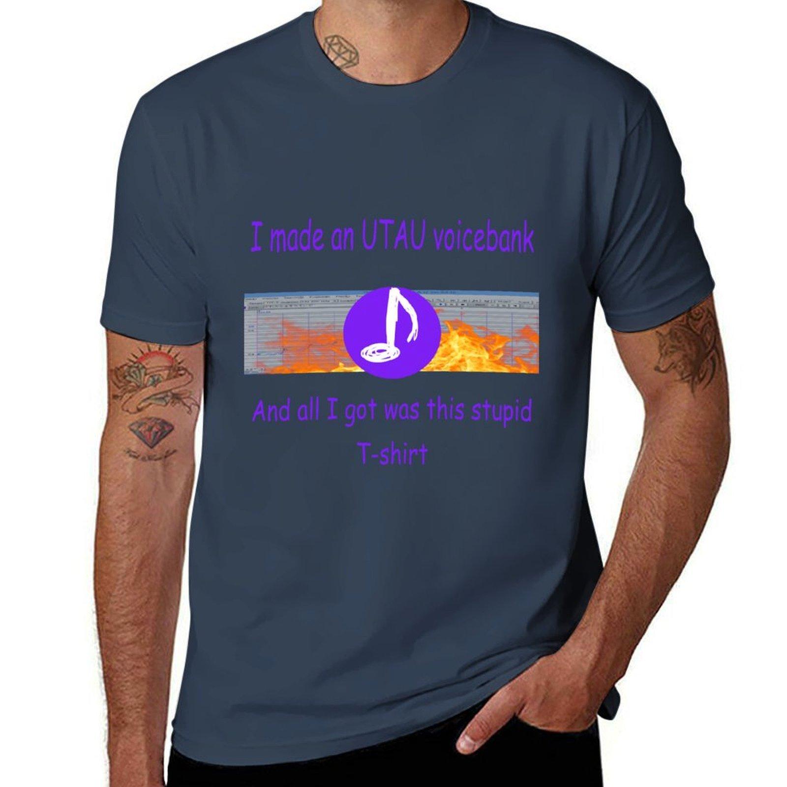 I Made An Utau Voicebank And All I Got Was This Stupid Tshirt Tshirt Breathable Workout Short Sleeve Top S