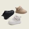 Spring & Fall Non-Slip Soft Sole Mid-Top Toddler Shoes - Boys & Girls Casual Leather Outdoor Board Shoes.