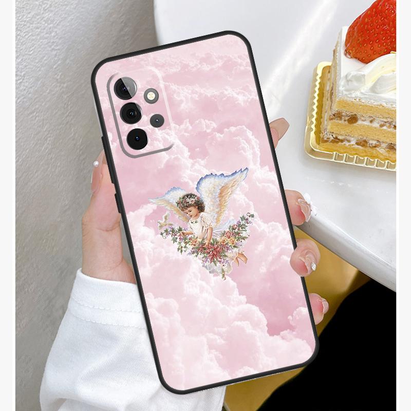 Renaissance Angel Aesthetic Case For Samsung Galaxy A55 A35 A15 A14 A34 A54 A73 A53 A33 A23 A13 A12 A32 A52 A51 Cover