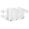 High Transparent Acrylic In and Out Water Pipe Fixation Clamp Single Hole for Fish   Aquarium