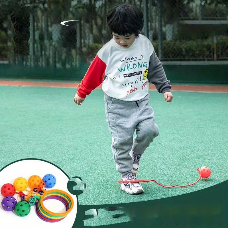 Lemon Jump Ball Swing Ball Tie Foot with Bounce Sense System Training Equipment Game Props Bounce Ankle Ring Bounce Fitness Ball Magic Wheel