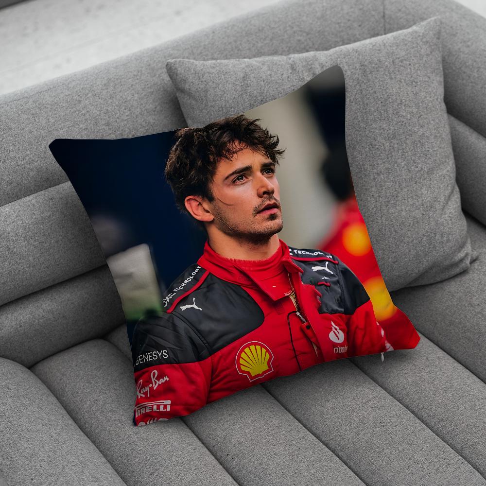 F1 16 CCharles LLeclerc Pillow Case Soft Cushion Cases for Farmhouse Sofa Decor Home Decorations and Protector