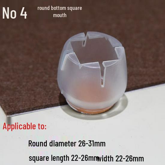 Anti-Slip Silicone Leg Covers: Durable, Thickened Protection for Dining Table and Chair Legs