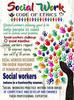 Retro Metal Tin Sign Social Work Code of Ethics Workers Primary Goal Is To Help People In Need and Address Professional Rustic W