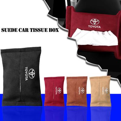 Soporte para Caja de Pañuelos de Coche Visera Parasol Respaldo de Asiento Accesorios para Coche Para Corolla Yaris Aygo Prius RAV4 Crown CHR Camry Auris