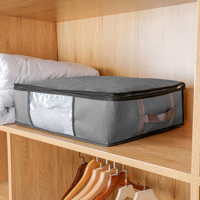 Large Capacity Quilt Storage Bag Non-Woven Clothing Storage Box Wardrobe Organizer for Clothes Bedroom Closet Organizer Case Hot