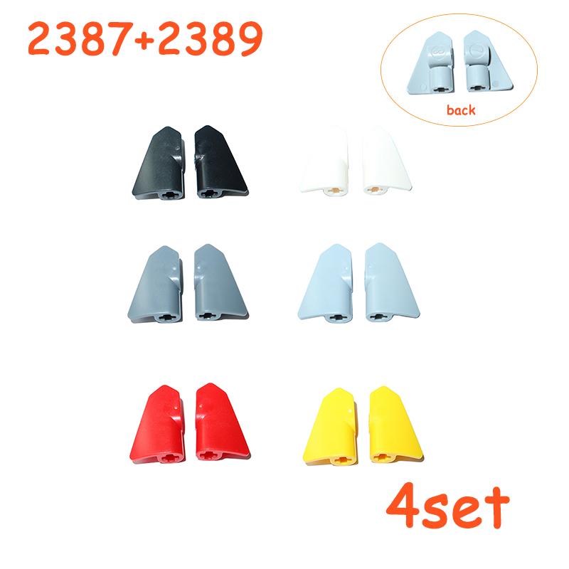 3x2 Panel Wedge Plate Curved Technical Parts MOC Mechanical Car Bricks Building Block Assembles Particles 2389 2387