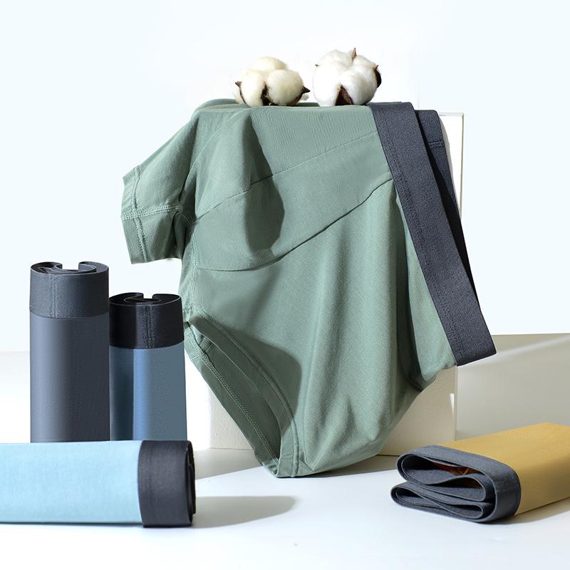 60s Style Men's Lenzing Modal Mid-Rise Antibacterial Breathable Boxer Briefs