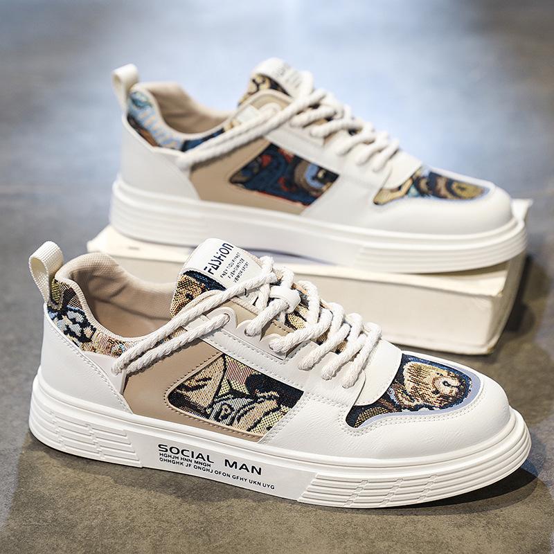 Fashion Trend Running Sneakers for Men Comfort Hard-wearing Athletic Shoes Outdoor Lace-up Tenis Masculino Summer Breathable 2024