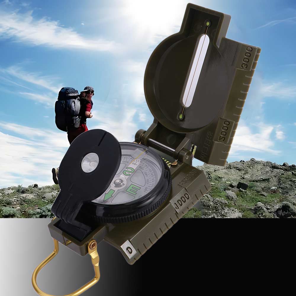 Aluminum Zinc Zinc Alloy Outdoor Compass Metal Construction Camping Compass Professional Compass Survival