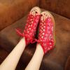 Fashion 2025 New National Style Embroidery Shoes High Heel Fish Mouth Thick Platform Muffin With Cloth Retro Women's Shoes Sandals